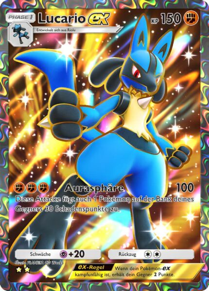 Lucario-ex-084-072-A2b-Glänzendes-Festival-Pokémon-TCG-Sammelkartenspiel-Pocket-Full-Art-Karte-Deutsch