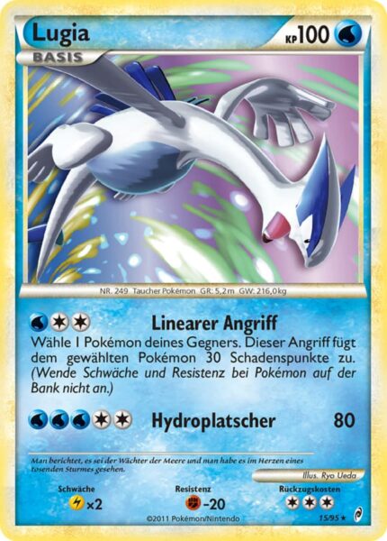 Lugia-15-95-Ruf-der-Legenden-Pokémon-Karte-Deutsch-TCG-Sammelkartenspiel