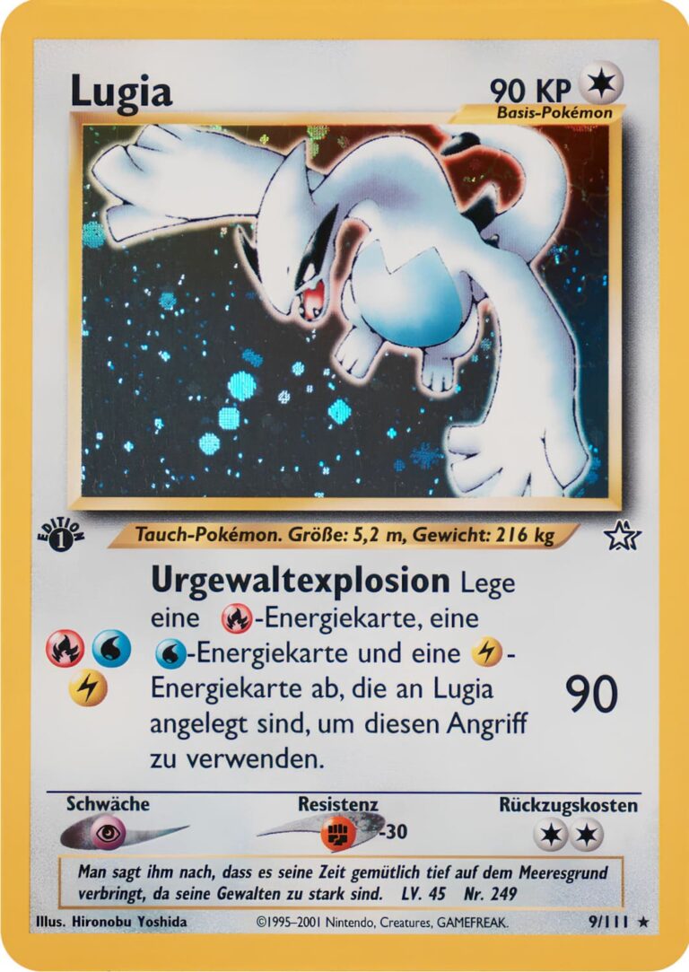 Lugia-9-111-Neo-Genesis-1st-Edition-Holo-Pokémon-Karte-Deutsch-2001