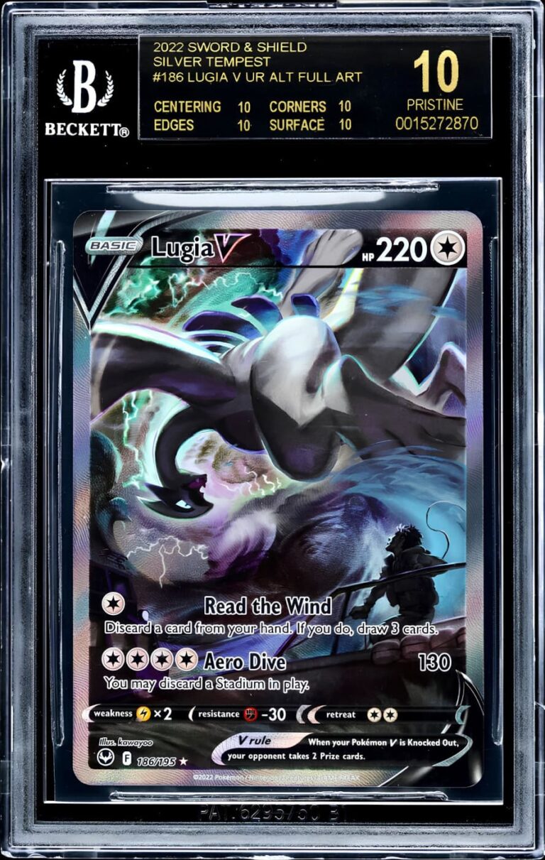 Lugia-V-186-195-Silver-Tempest-Alternate-Art-Pokémon-Karte-BGS-10-Black-Label