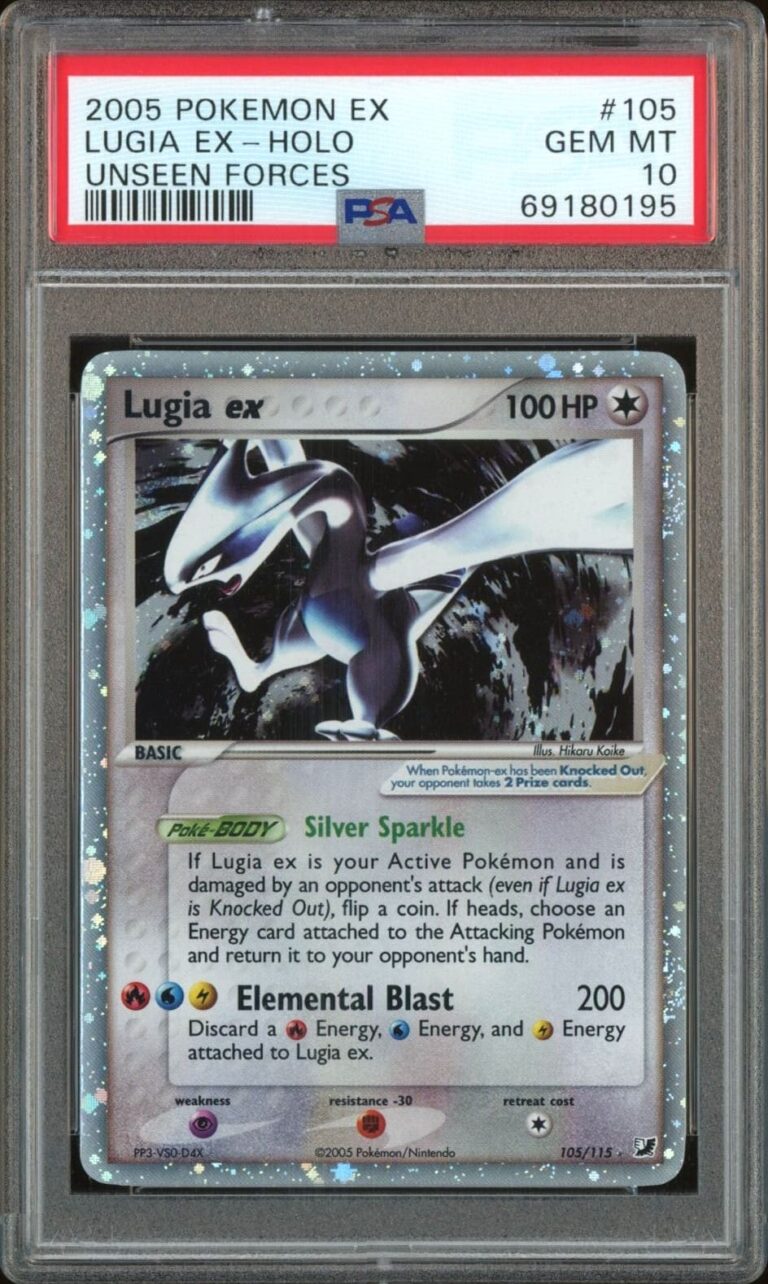 Lugia-ex-105-115-EX-Unseen-Forces-Pokémon-Karte-Englisch-PSA-10