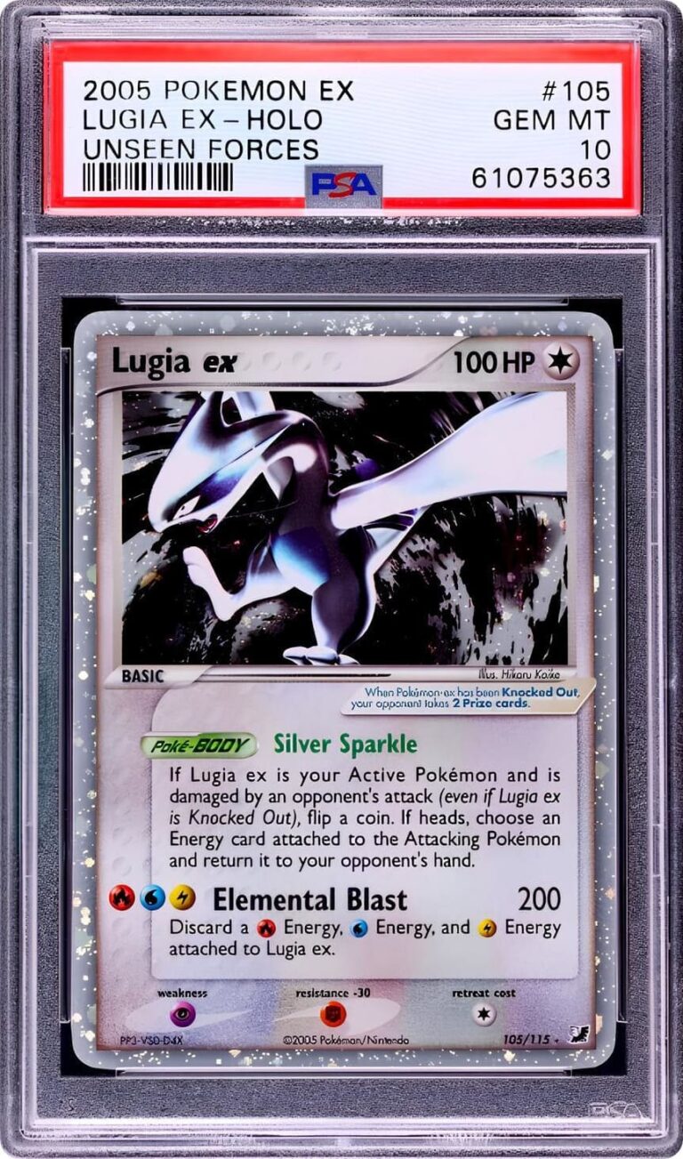 Lugia-ex-105-115-EX-Unseen-Forces-Pokémon-Karte-PSA-10-Englisch-2005