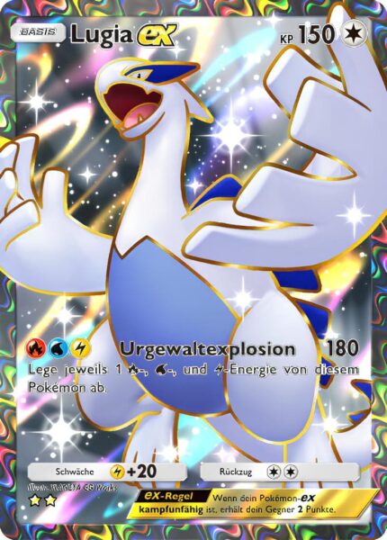 Lugia-ex-195-161-Weisheit-von-Meer-und-Himmel-A4-Pokémon-TCG-Sammelkartenspiel-Pocket-Karte