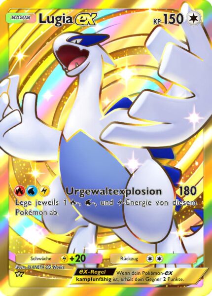 Lugia-ex-241-161-Weisheit-von-Meer-und-Himmel-A4-Pokémon-TCG-Sammelkartenspiel-Pocket-Karte