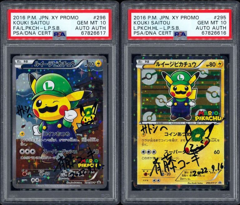 Luigi-Pikachu-Pokémon-Karten-Set-Japan-TCG-Sammelkartenspiel