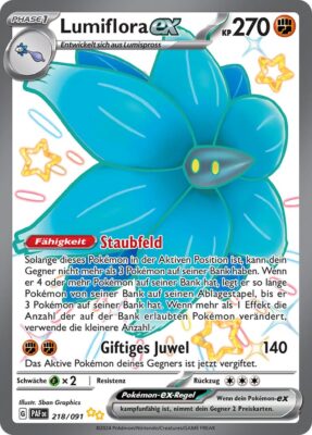 Lumiflora_218-091_PAF-DE_Shiny_Schillernd_Paldeas-Schicksale_Full-Art_Pokémon-Karte_Deutsch