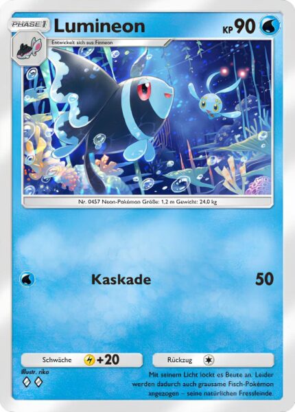 Lumineon-043-207-Kollision-von-Raum-und-Zeit-Pokémon-TCG-Sammelkartenspiel-Pocket-Karte
