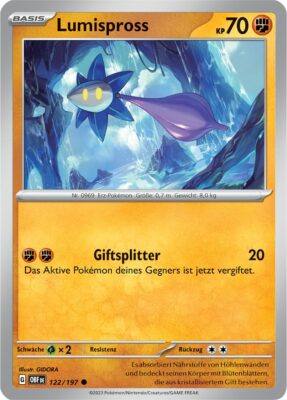 Lumispross_122-197_OBF_Obsidianflammen_Obsidian-Flames_Pokémon-Karte_Deutsch