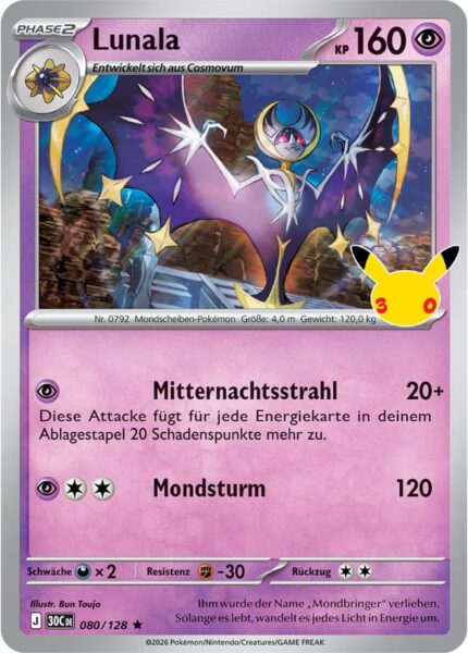 Lunala-080-128-30C-30-Jahre-Jubiläum-30th-Celebration-Pokémon-Karte-Deutsch