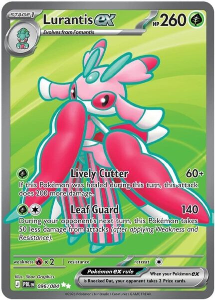 Lurantis-ex-096-084-Pitch-Black-Dunkelnacht-Full-Art-Pokémon-Karte-Englisch-neu