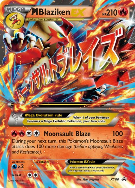 M-Blaziken-Lohgock-EX-XY86-Black-Star-Promo-Mega-Pokémon-Karte-Englisch
