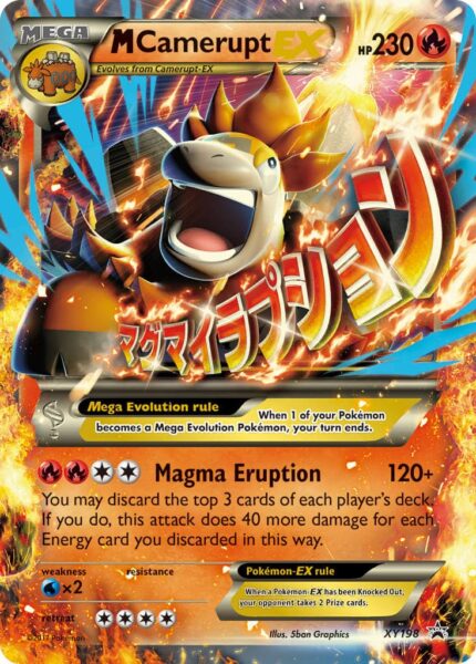 M-Cameupt-EX-XY198-Black-Star-Promo-Mega-Pokémon-Karte-Englisch