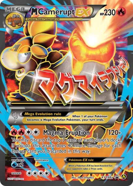 M-Cameupt-EX-XY198a-Black-Star-Promo-Mega-Pokémon-Karte-Englisch