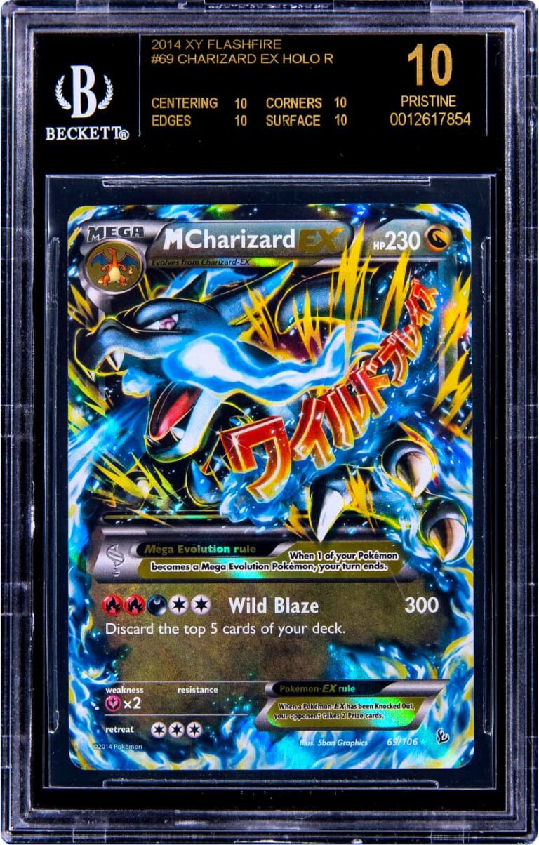 M-Charizard-Glurak-EX-69-106-XY-Flashfire-Flammenmeer-Pokémon-Karte-BGS-10-Black-Label