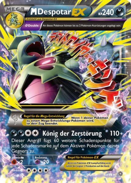 M-Despotar-EX-43-98-XY-Ewiger-Anfang-Mega-Pokémon-Karte-Deutsch