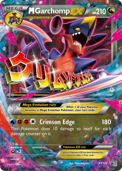 M-Garchomp-Knakrack-EX-XY168-Black-Star-Promo-Mega-Pokémon-Karte-Englisch