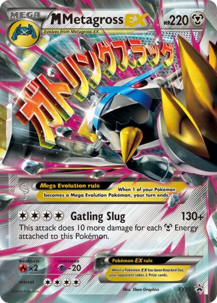M-Metagross-EX-XY35-Black-Star-Promo-Mega-Pokémon-Karte-Englisch