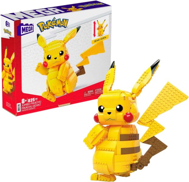 MEGA-Construx-POKÈMON-Bauset-Jumbo-Pikachu-30-cm-beweglich-Figur-Spielzeug-Bausatz-Bausteine