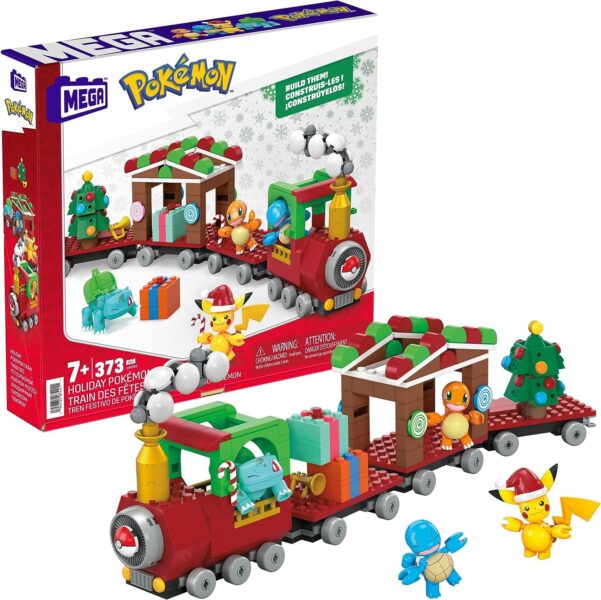 MEGA-Construx-POKÈMON-Weihnachten-Bauset-Pikachu-Glumanda-Schiggy-Spielzeug-Bausatz-Bausteine