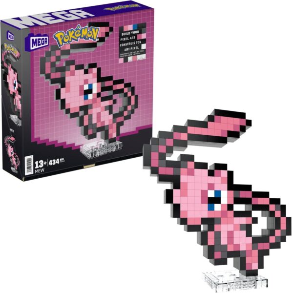 MEGA-Pokémon-Pixel-Art-Figur-Mew