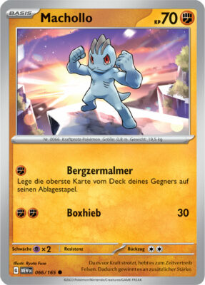 Machollo_066-165-Pokémon-Karmesin-Purpur-151-MEW-DE-Pokémon-Karte-Karten-Deutsch