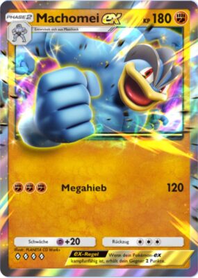 Machomei-ex-146-Pokémon-TCG-Sammelkartenspiel-Pocket-Unschlagbare-Gene-Digitale-Karte