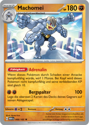 Machomei_068-165-Pokémon-Karmesin-Purpur-151-MEW-DE-Pokémon-Karte-Karten-Deutsch