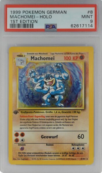 Machomei_Base-Basis-Set_1st-Edition_18-102_Pokémon-Karte_PSA