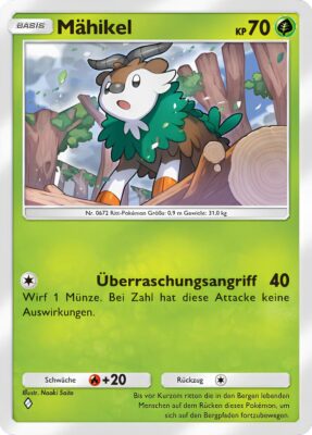 Mähikel-031-Pokémon-TCG-Sammelkartenspiel-Pocket-Unschlagbare-Gene-Digitale-Karte-2024