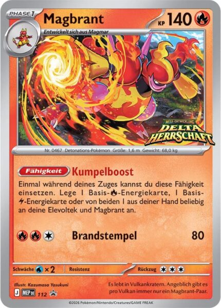 Magbrandt-MEP-DE-112-Delta-Herrschaft-Prerelease-Promo-Pokémon-Karte-Deutsch