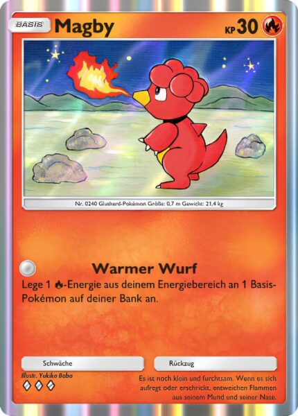 Magby-032-161-Weisheit-von-Meer-und-Himmel-A4-Pokémon-TCG-Sammelkartenspiel-Pocket-Karte