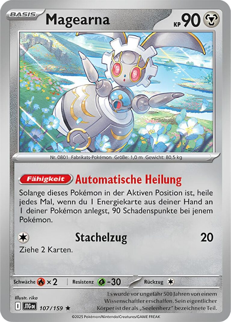 Magearna-JTG-DE-107-159-Karmesin-Purpur-Reisegefährten-Pokémon-Karte-Deutsch