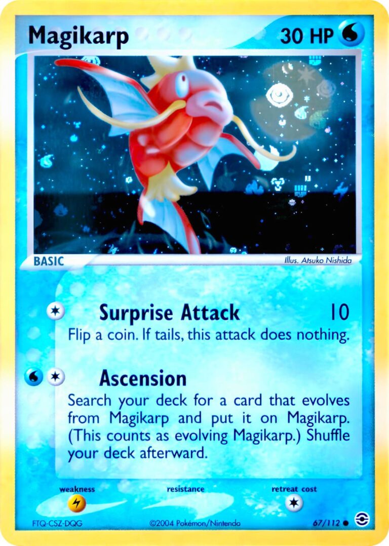 Magikarp-Karpador-67-112-EX-Fire-Red-Leaf-Green-Feuerrot-Blattgrün-Reverse-Holo-Pokemon-Karte-Englisch-2004