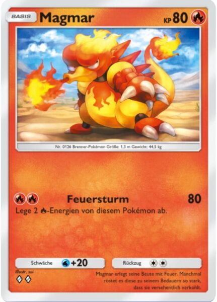 Magmar-012-068-Pokémon-TCG-Sammelkartenspiel-Pocket-Mysteriöse-Insel-Karte-A1a