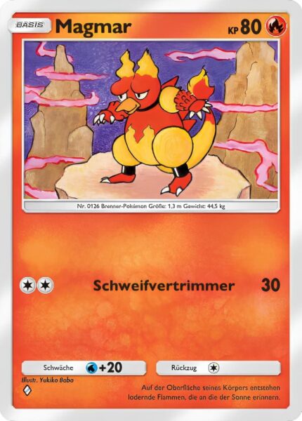 Magmar-012-069-B2b-Mega-Schillern-Pokémon-TCG-Sammelkartenspiel-Pocket-Karte-Deutsch