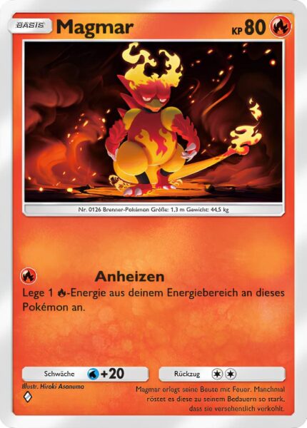 Magmar-023-207-Kollision-von-Raum-und-Zeit-Pokémon-TCG-Sammelkartenspiel-Pocket-Karte