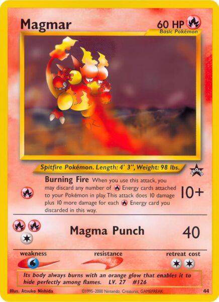 Magmar-44-Wizards-Black-Star-Promo-Pokémon-Karte-Englisch-TCG-Sammelkartenspiel