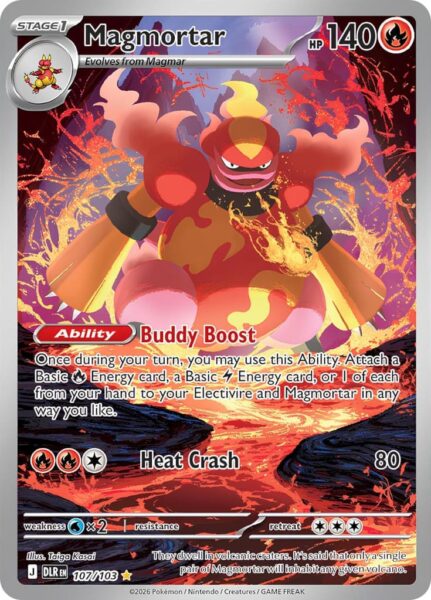 Magmortar-Magbrant-107-103-DLR-Delta-Reign-Herrschaft-Illustration-Rare-Pokémon-Karte-Englisch-2026