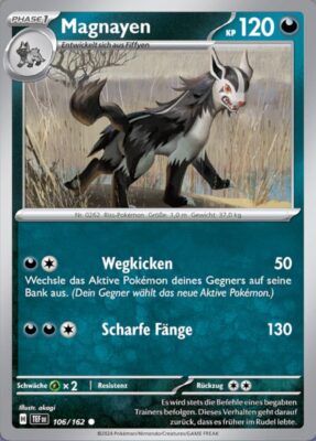 Magnayen_106-162_TEF-DE_Gewalten-der-Zeit_Temporal-Forces_Pokémon-Karte_Deutsch_TCG