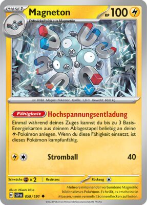 Magneton-059-191-Karmesin-Purpur-Stürmische-Funken-Pokémon-Karte-Deutsch