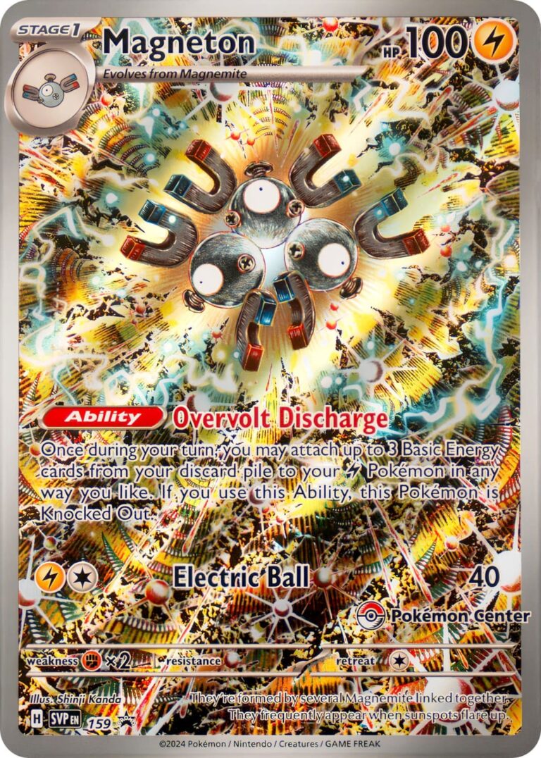 Magneton-SVP-159-Pokémon-Center-Promo-Karte-Englisch-Surging-Sparks-Stürmische-Funken