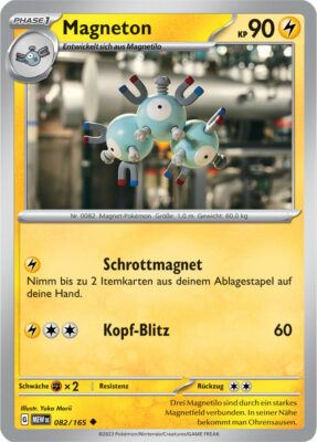 Magneton_082-165-Pokémon-Karmesin-Purpur-151-MEW-DE-Pokémon-Karte-Karten-Deutsch