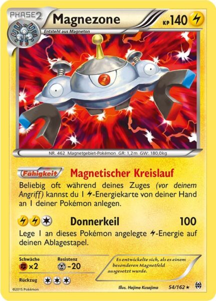 Magnezone-54-162-XY-TURBOstart-Pokémon-Karte-Deutsch