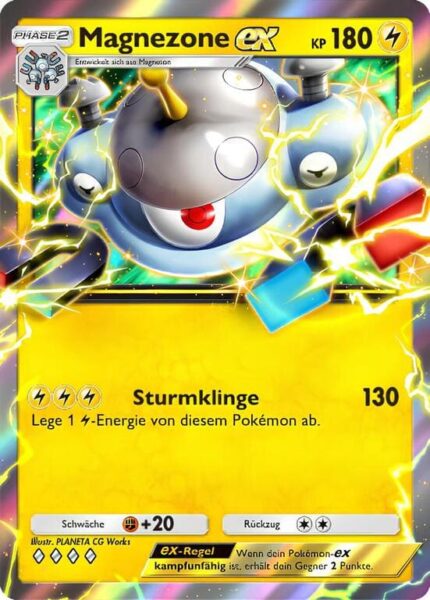 Magnezone-ex-054-155-B3-Pulsierende-Aura-Pokémon-TCG-Sammelkartenspiel-Pocket-Karte-Deutsch