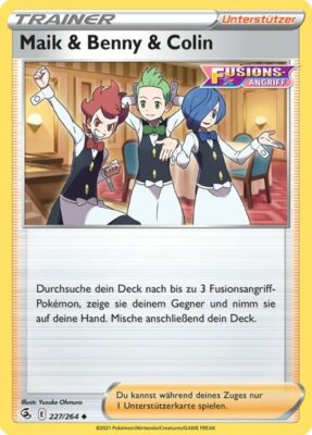 Maik_&_Benny_&_Colin_Fusionsangriff_227_Pokémon-Karte