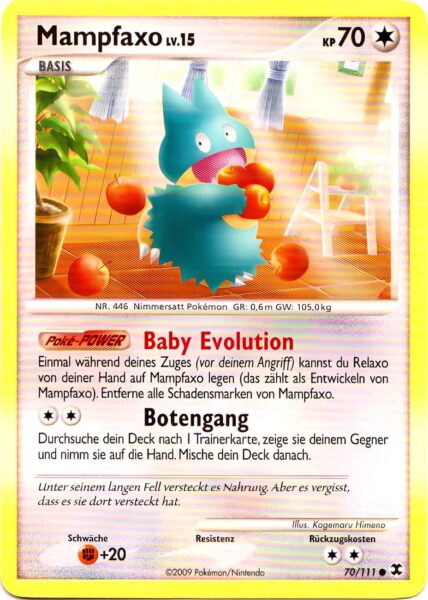 Mampfaxo-70-111-Aufstieg-der-Rivalen-Pokémon-Karte-Deutsch-TCG-Sammelkartenspiel