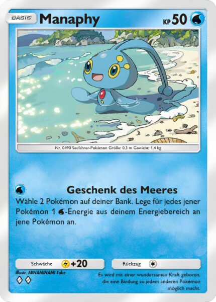 Manaphy-050-207-Kollision-von-Raum-und-Zeit-Pokémon-TCG-Sammelkartenspiel-Pocket-Karte