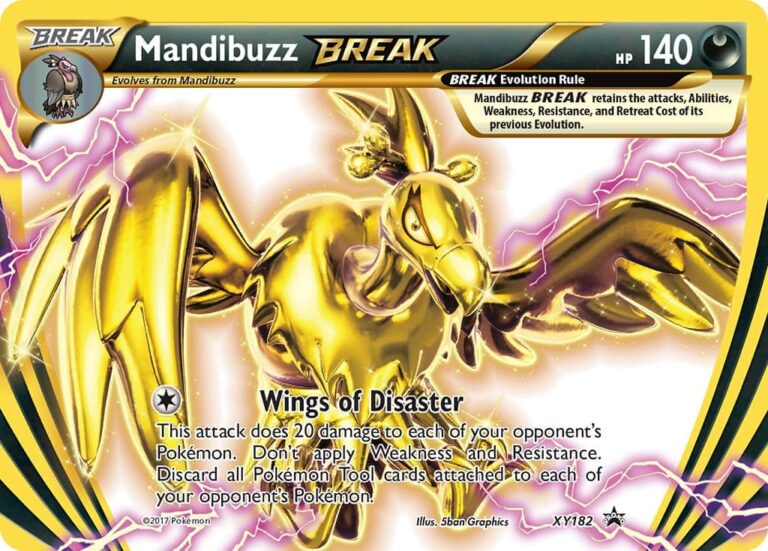 Mandibuzz-BREAK-Grypheldis-TURBO-XY182-Black-Star-Promo-Pokémon-Karte-Englisch