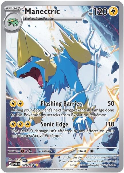 Manectric-089-084-Pitch-Black-Dunkelnacht-Illustration-Rare-Pokémon-Karte-Englisch-neu