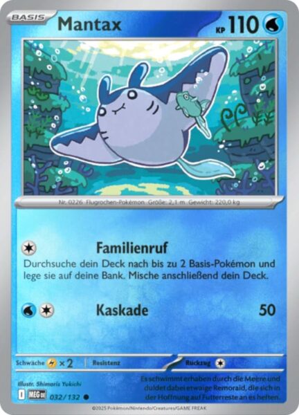 Mantax-032-132-Mega-Entwicklung-Pokémon-Karte-Deutsch